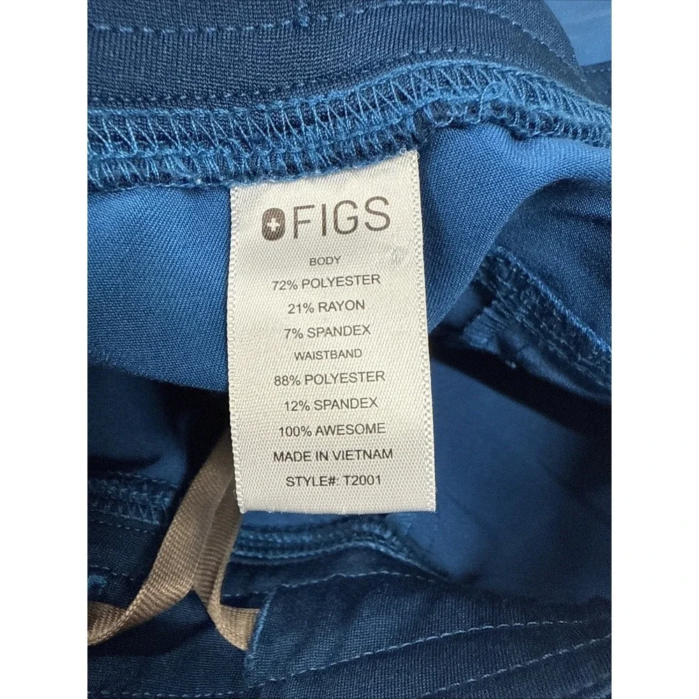 FIGS Men's M Leon Two -‎ Pocket Scrub Top FM1500 Axim Pants Tech Collection Aqua